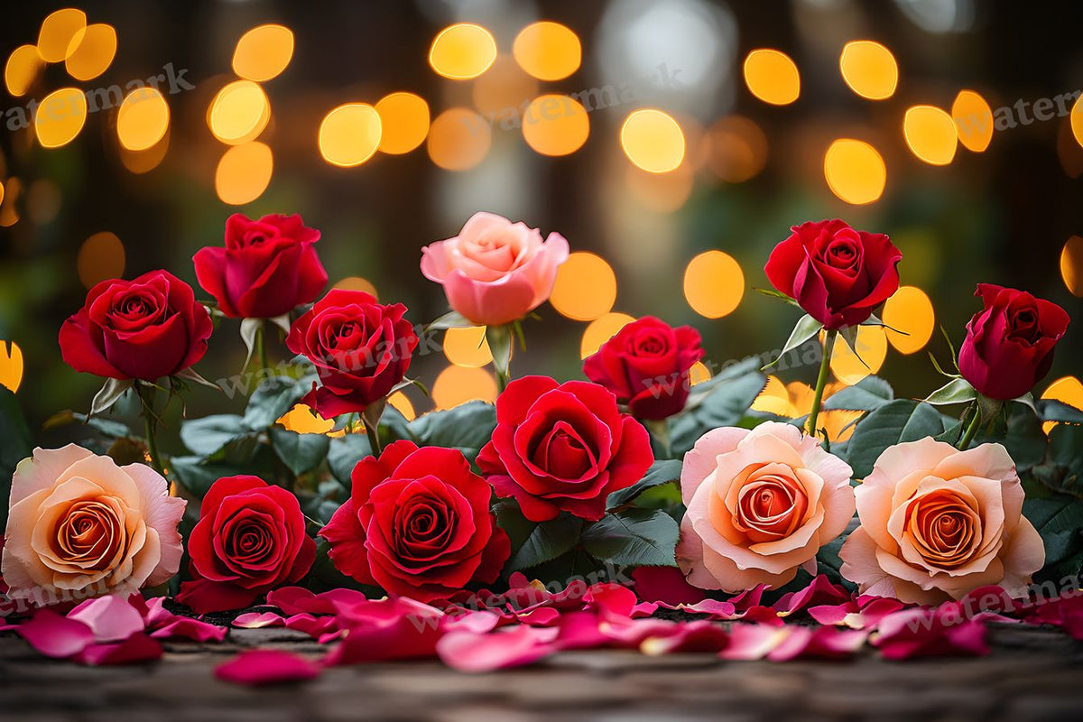 Valentine Rose Garden digital photo backdrop for photo editing, preview 22