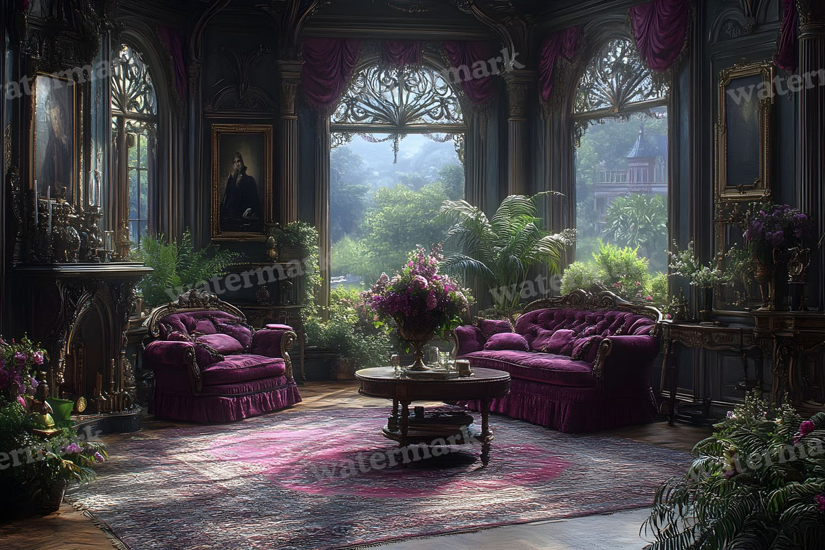 Victorian Cinematics digital photo backdrop for photo editing, preview 22