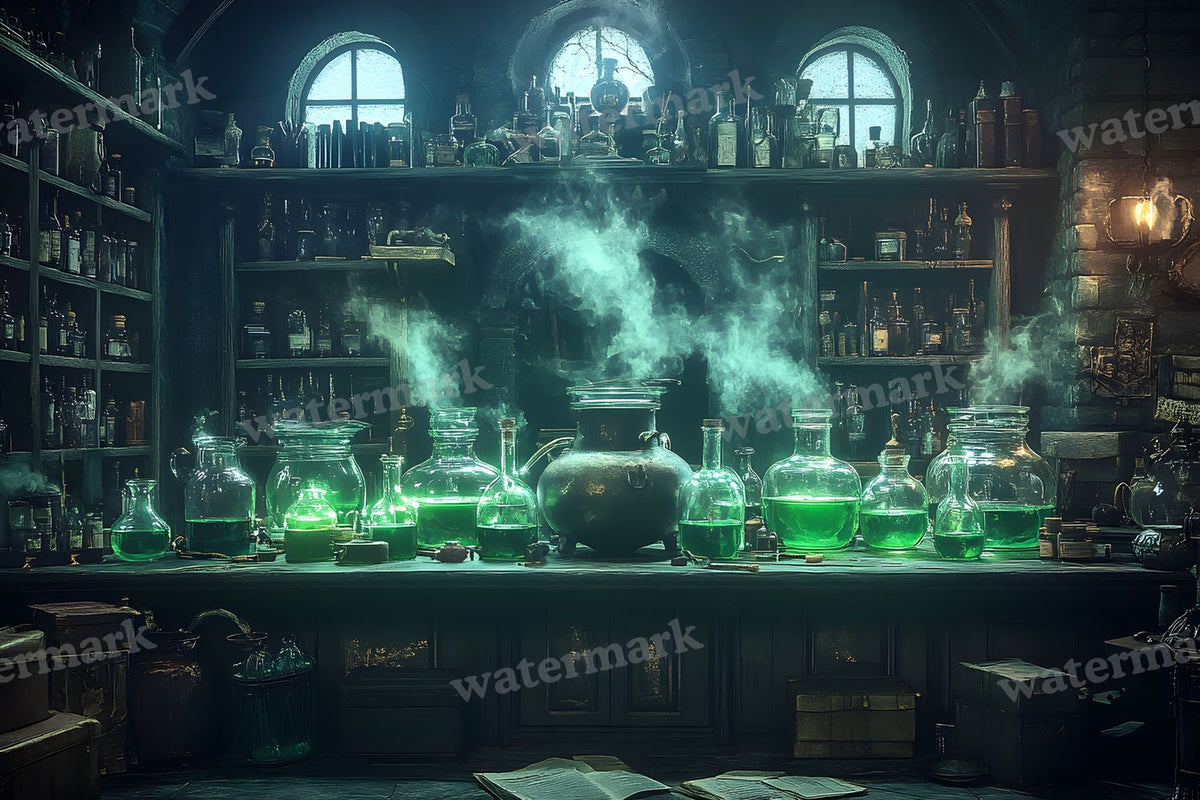 Witch Potion Room Backdrop Images
