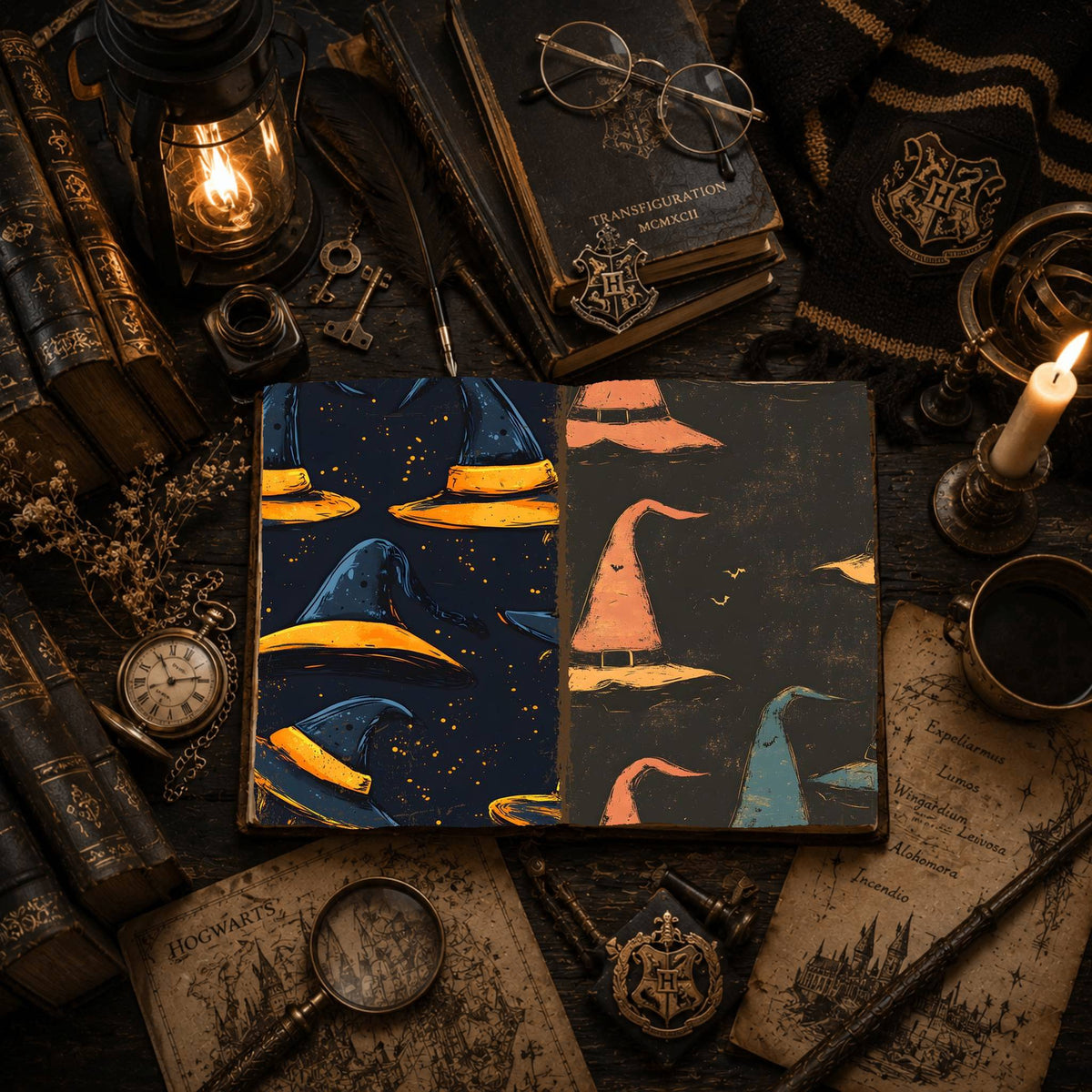 Witch printable junk journal paper, page preview 23