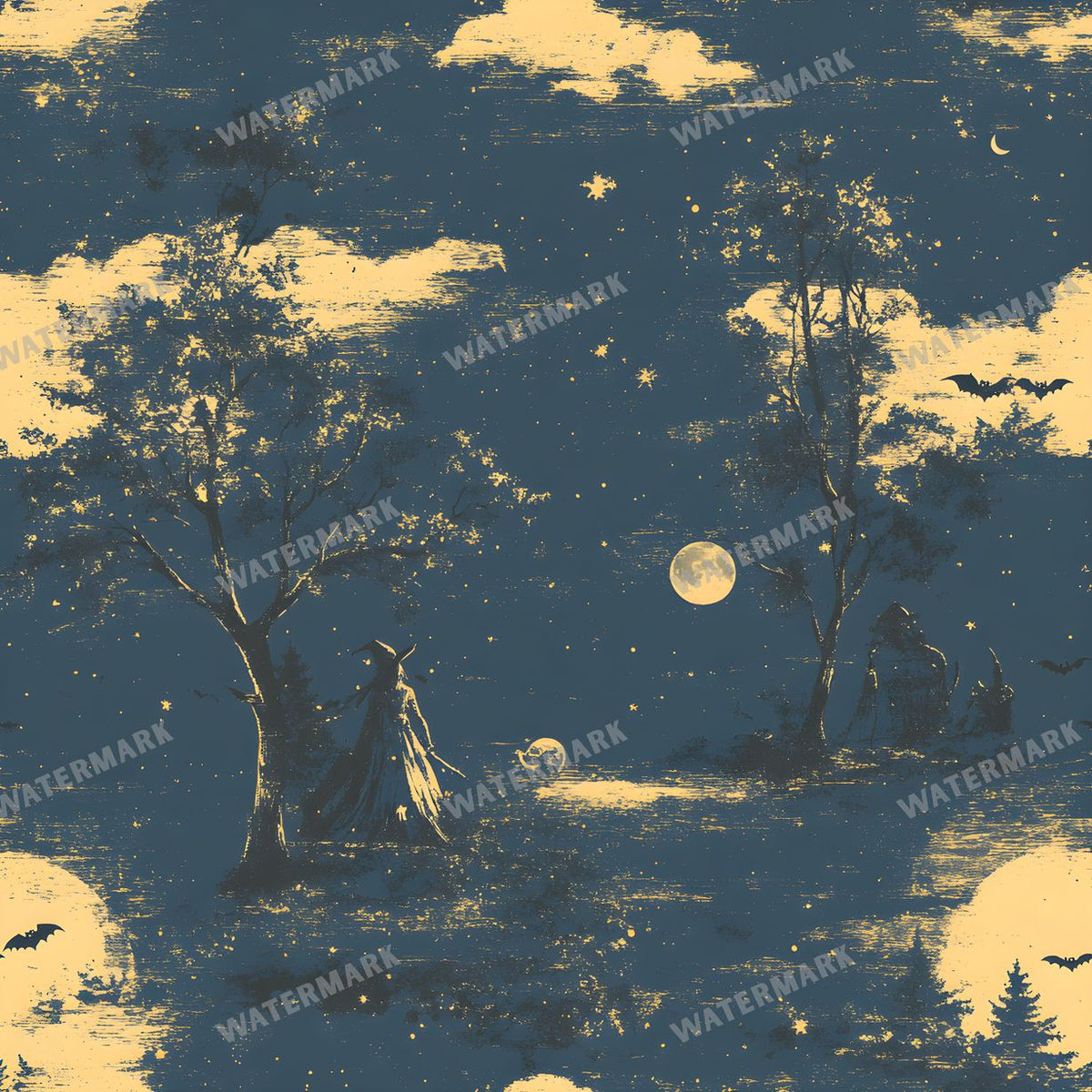 Witchcraft Seamless Pattern