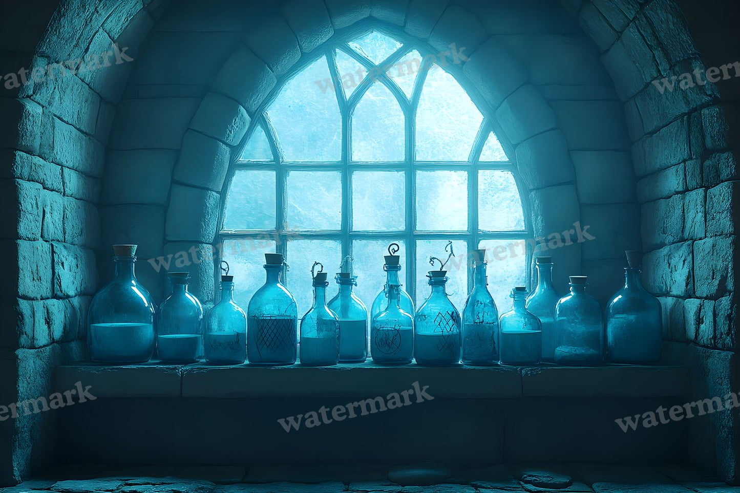 Witchs Apothecaryblue Backdrop Images