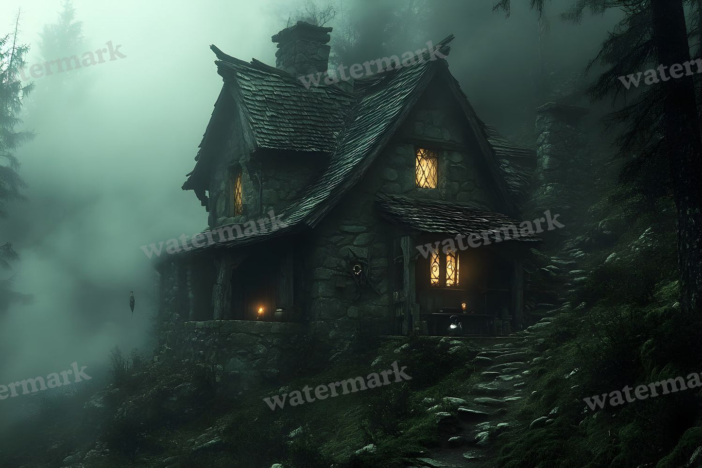 Witchs Cottage Retreat Backdrop Images