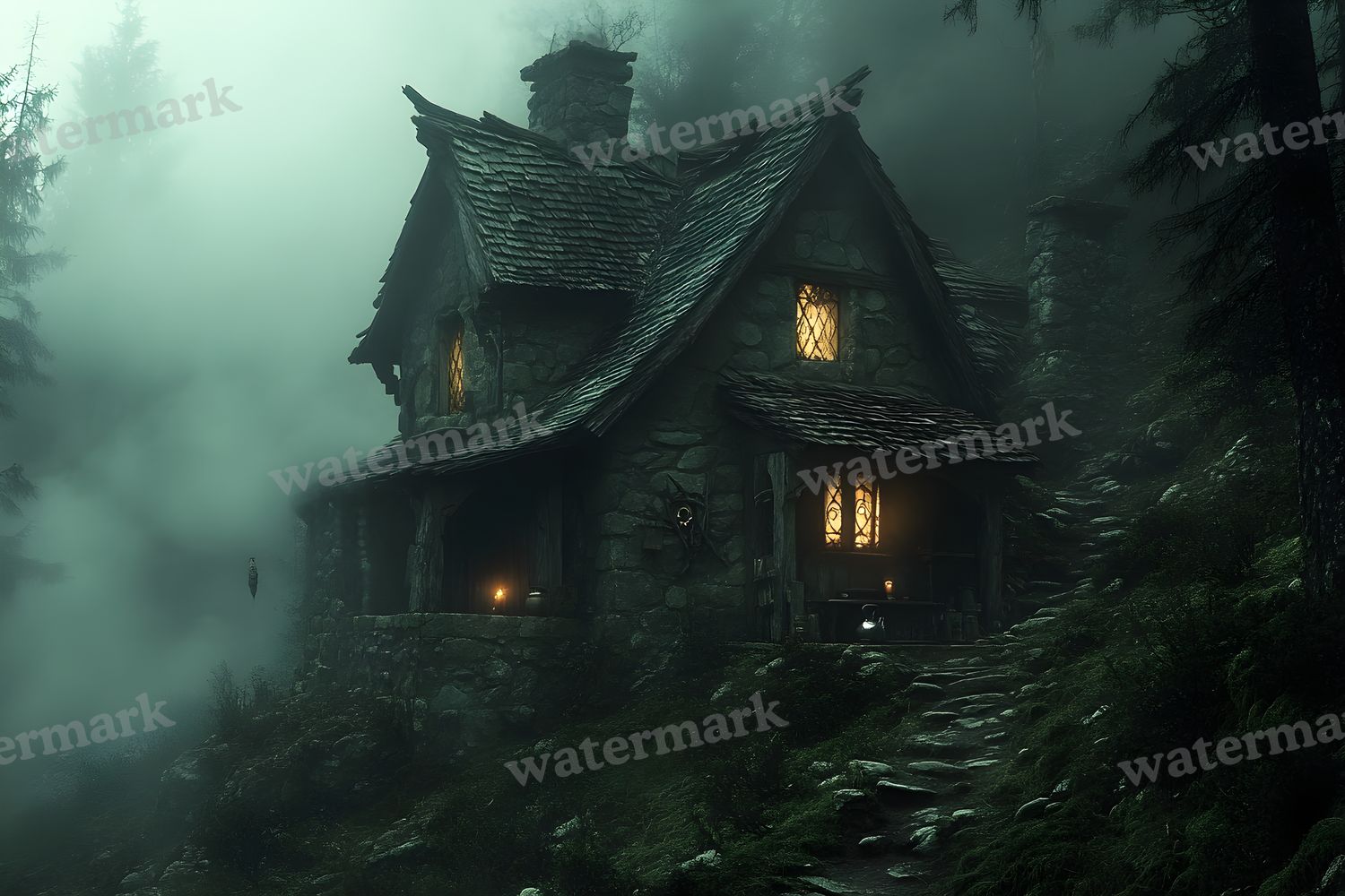Witchs Cottage Retreat Backdrop Images