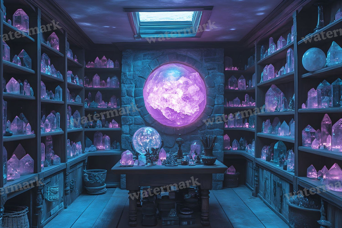 Witchs Crystal Den Backdrop Images