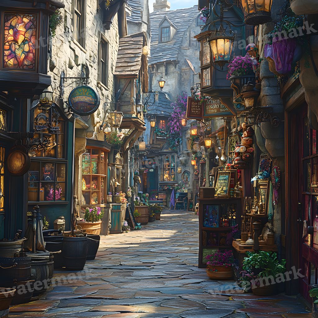 Wizarding Alley Backdrop Images
