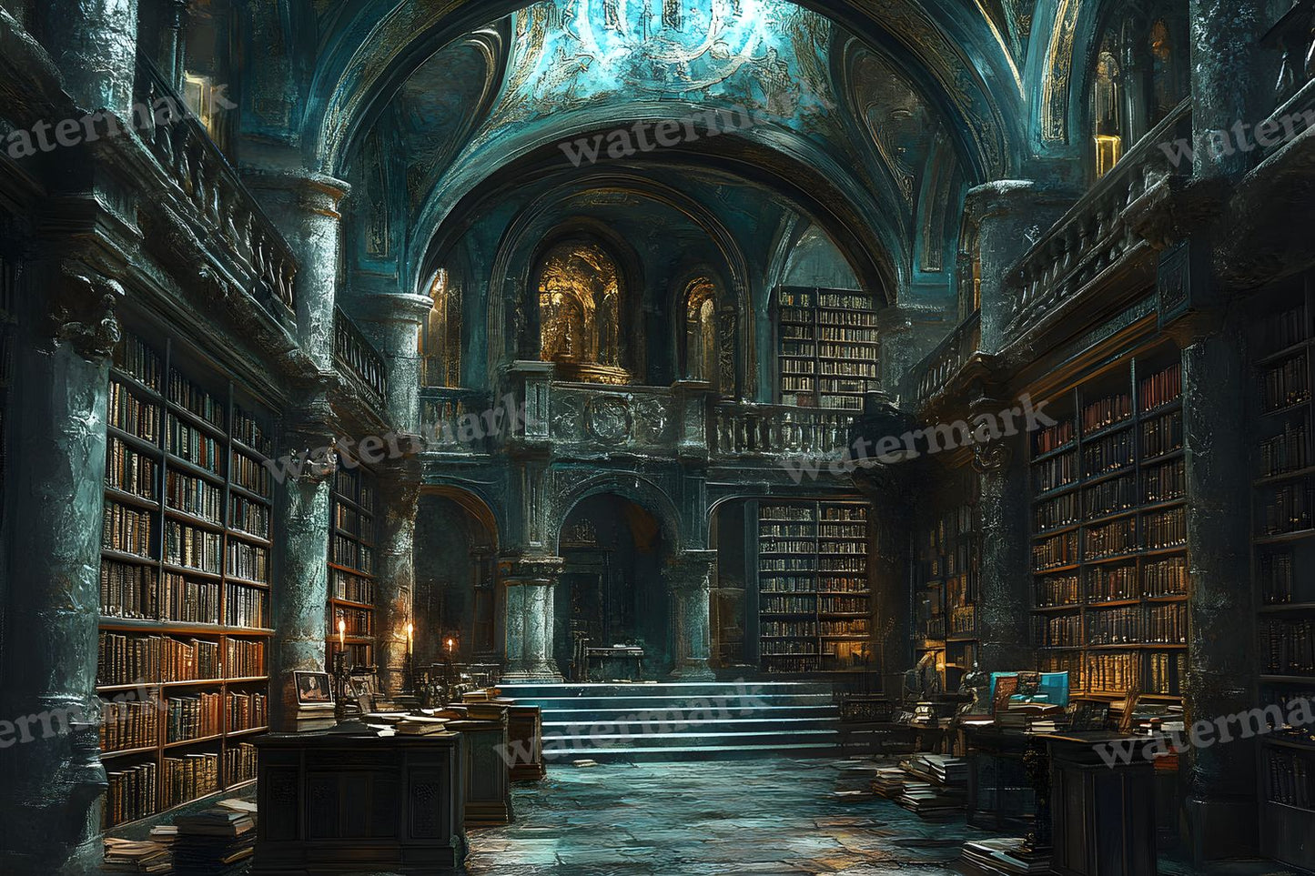 Wizards Library Backdrop Images