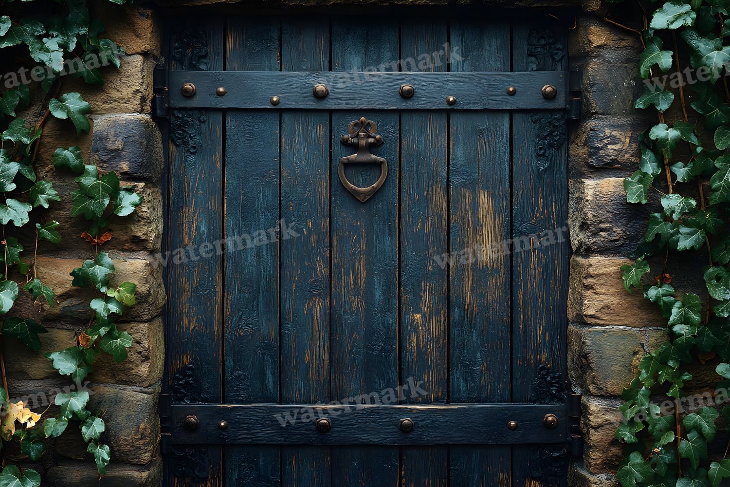 Aged Rustic Wood Door Backdrop Images