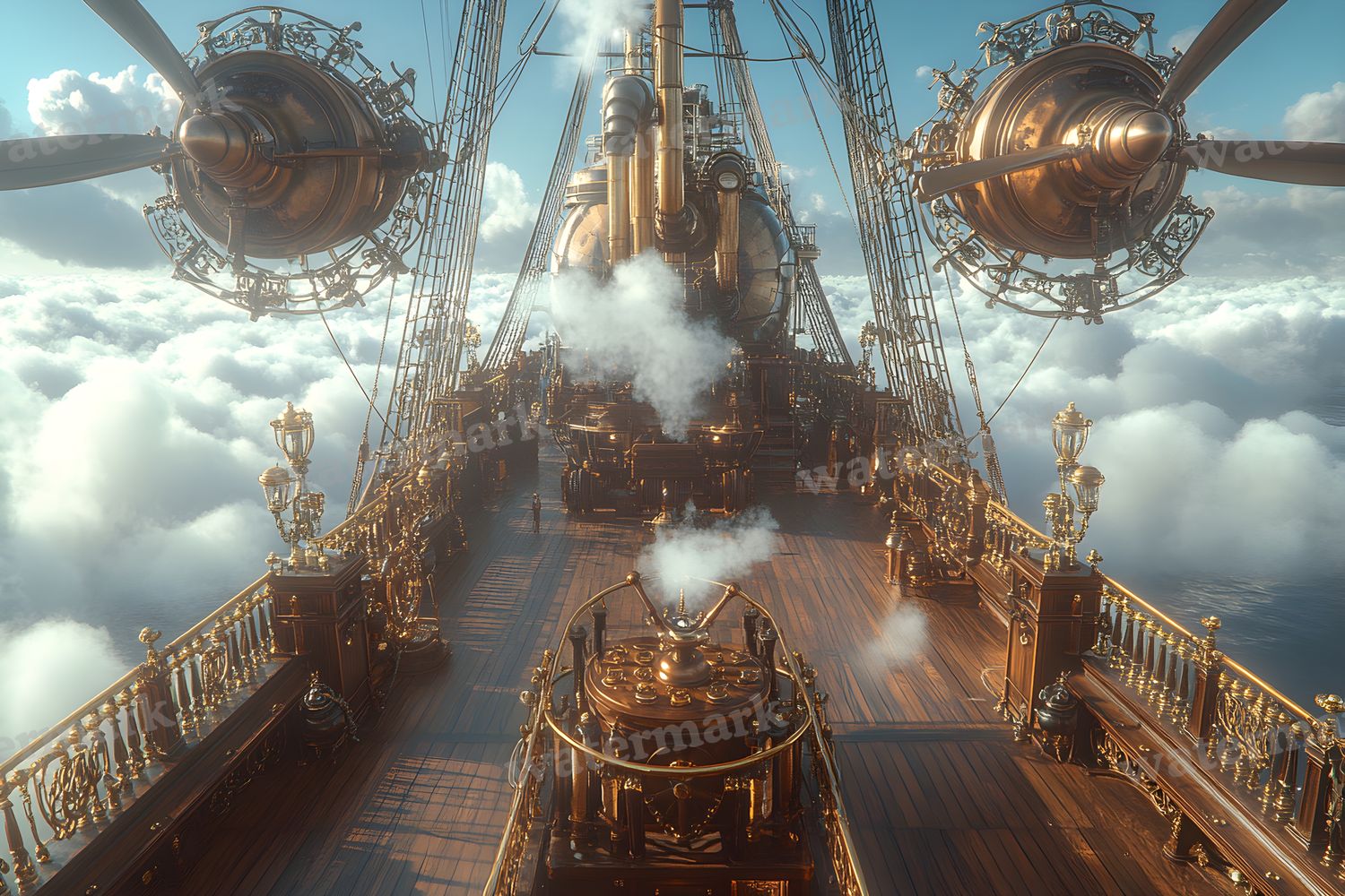 Airship Deck Backdrop Images