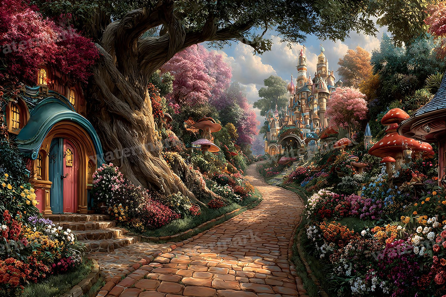Alice Wonderland Theme Backdrop Images