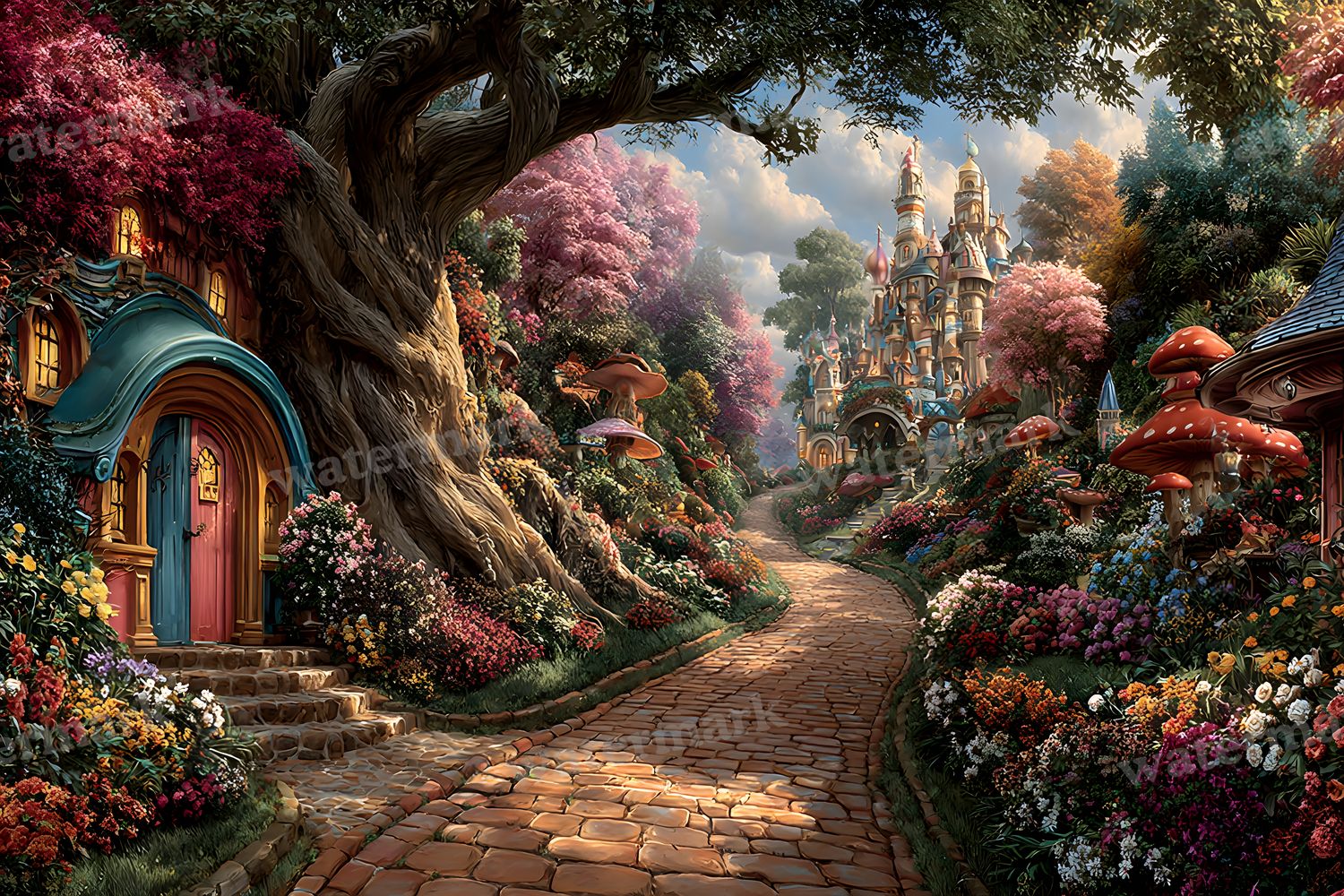 Alice Wonderland Theme Backdrop Images
