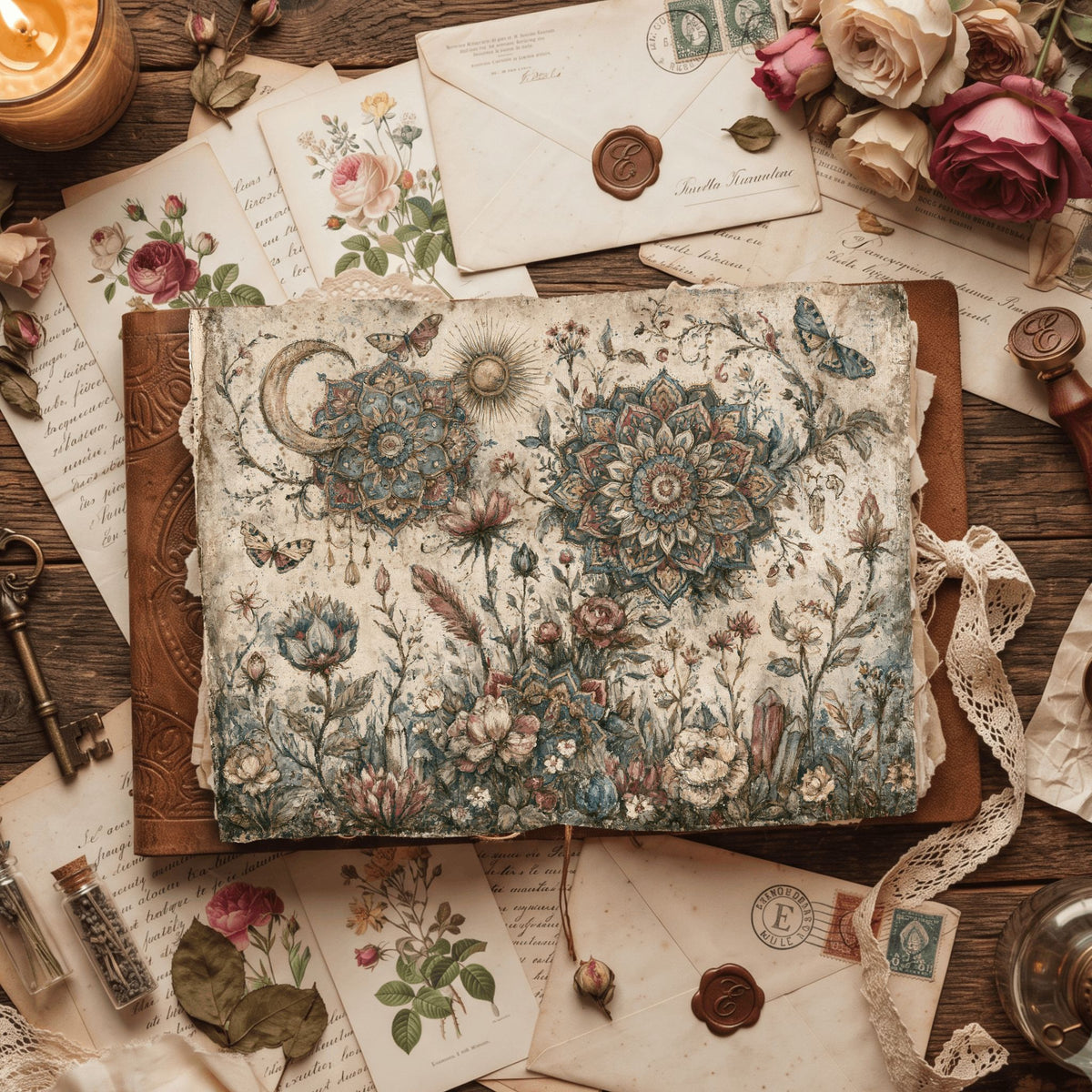 Celestial Mandala Garden Paper