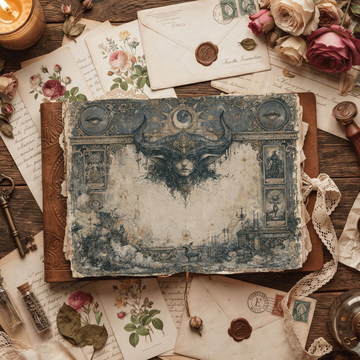 Gothic Tarot Journal Paper