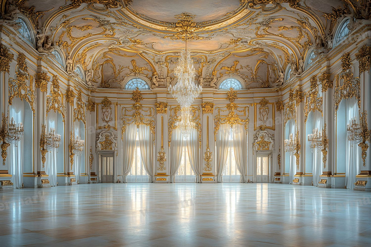 Opulent Baroque digital photo backdrop for photo editing, preview 23