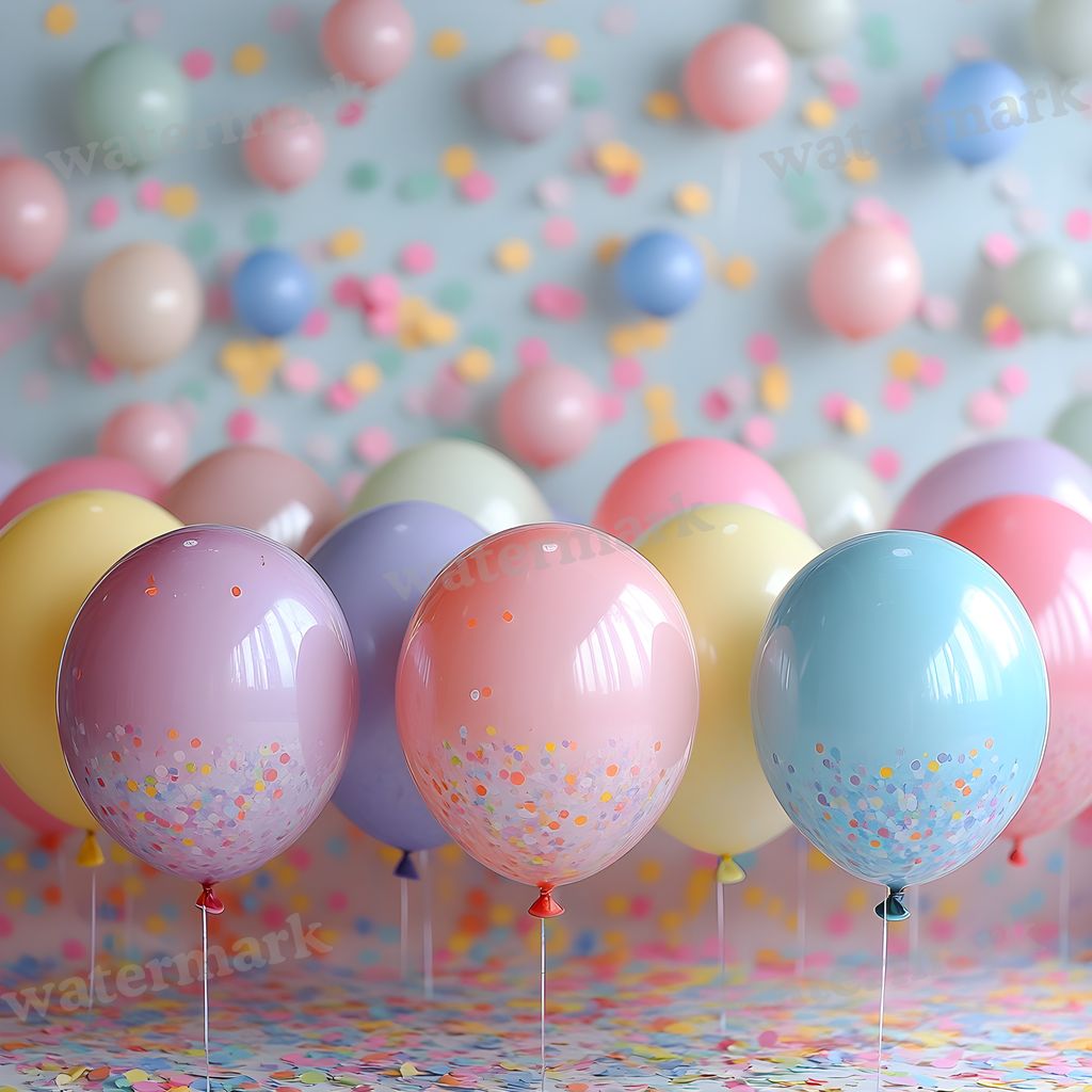 Rainbow Balloon Backdrop Images