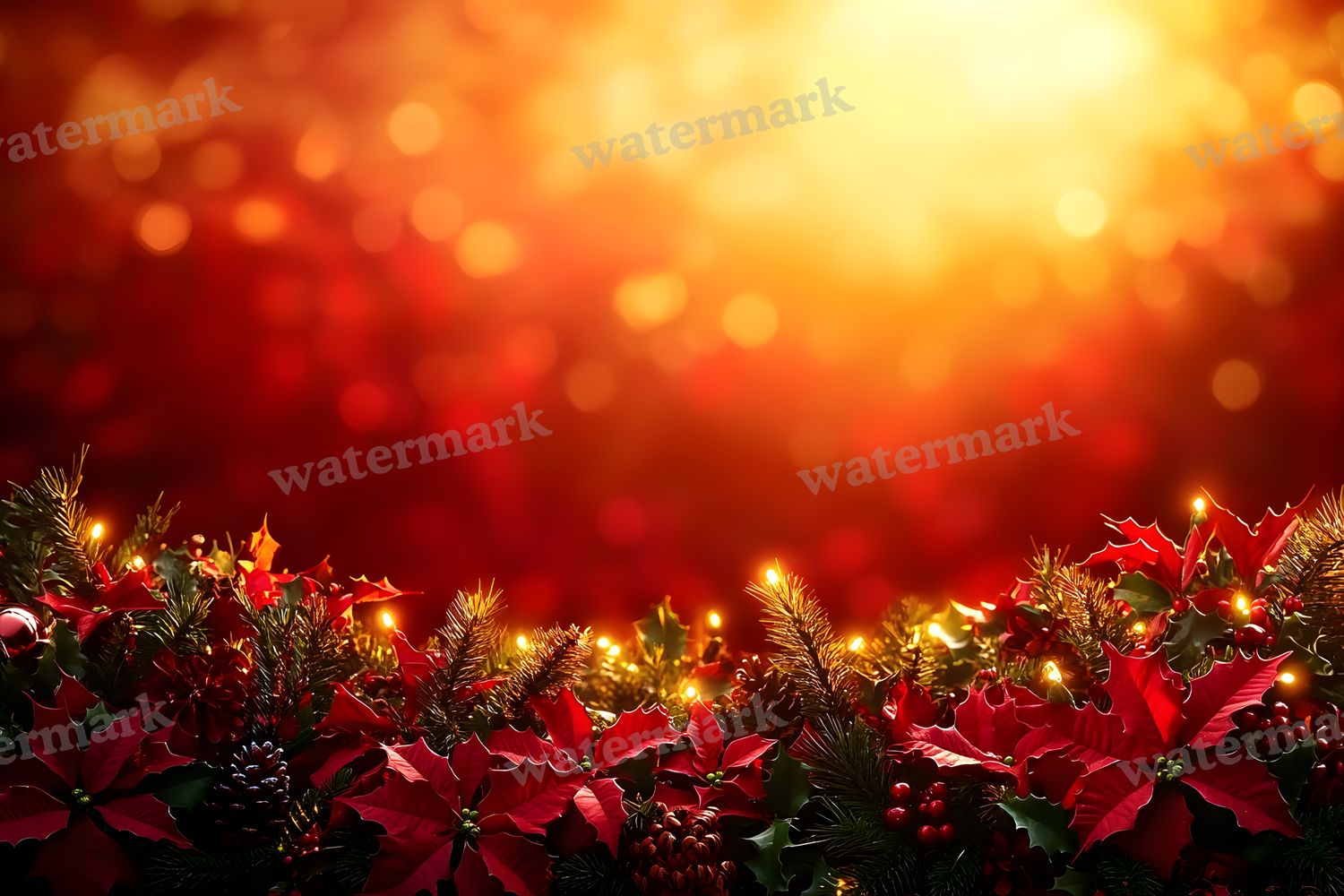 Red Christmas Backdrop Images