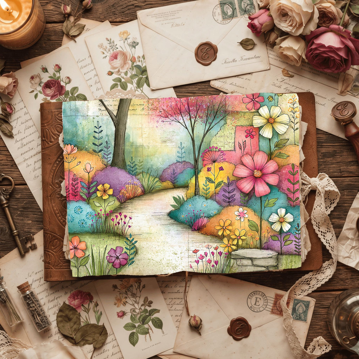 Romantic Garden Scene