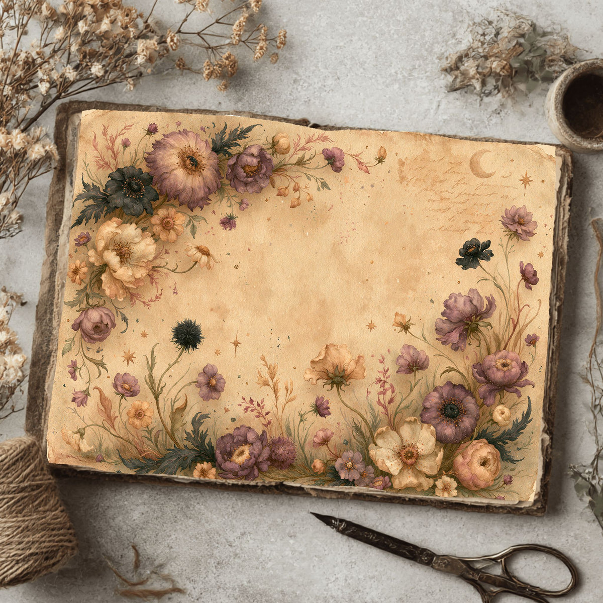 Softly Aged Vintage Writing Paper