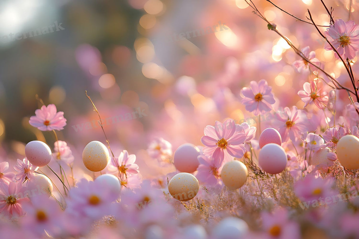 Spring Blossomeggscene Backdrop Images
