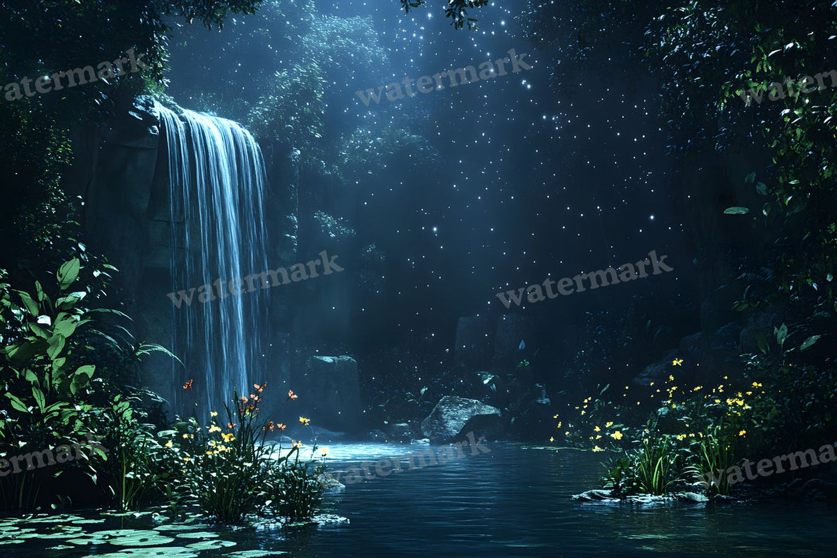 Starry Night digital photo backdrop for photo editing, preview 23