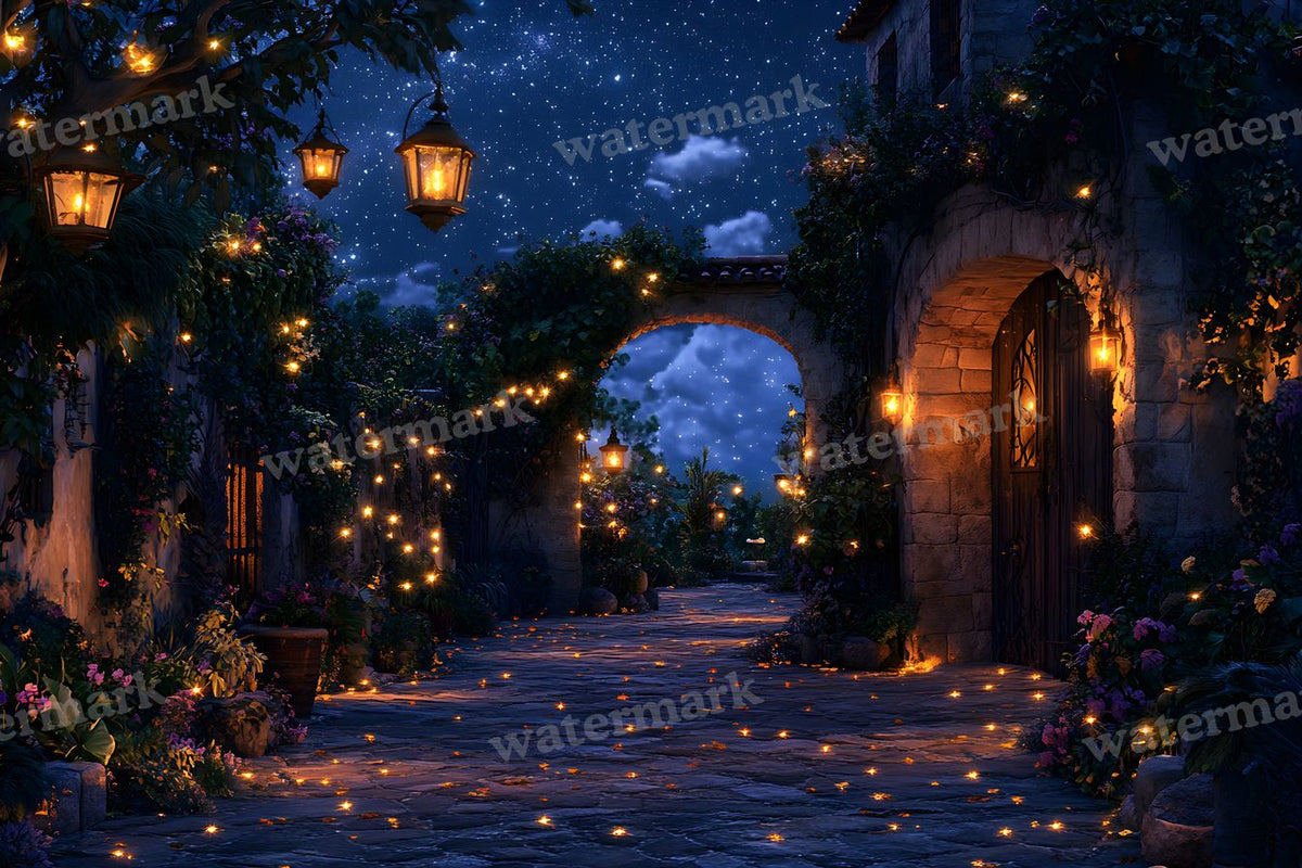 Starry Night digital photo backdrop for photo editing, preview 23
