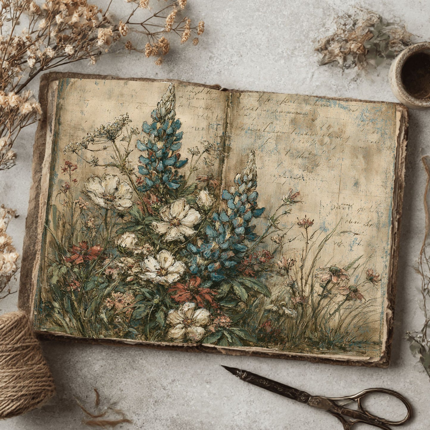 Wildflower Meadow Printable Paper