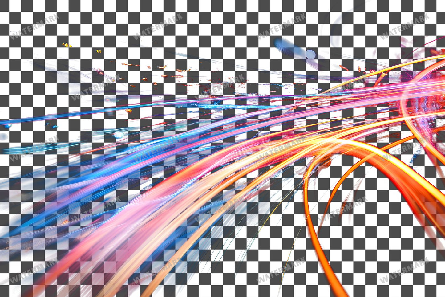 Abstract Light Streaks Transparent Overlay Pngs