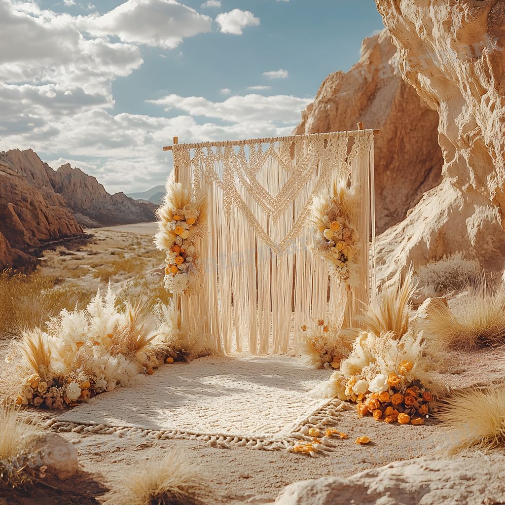 Bohemian Desert Backdrop Images