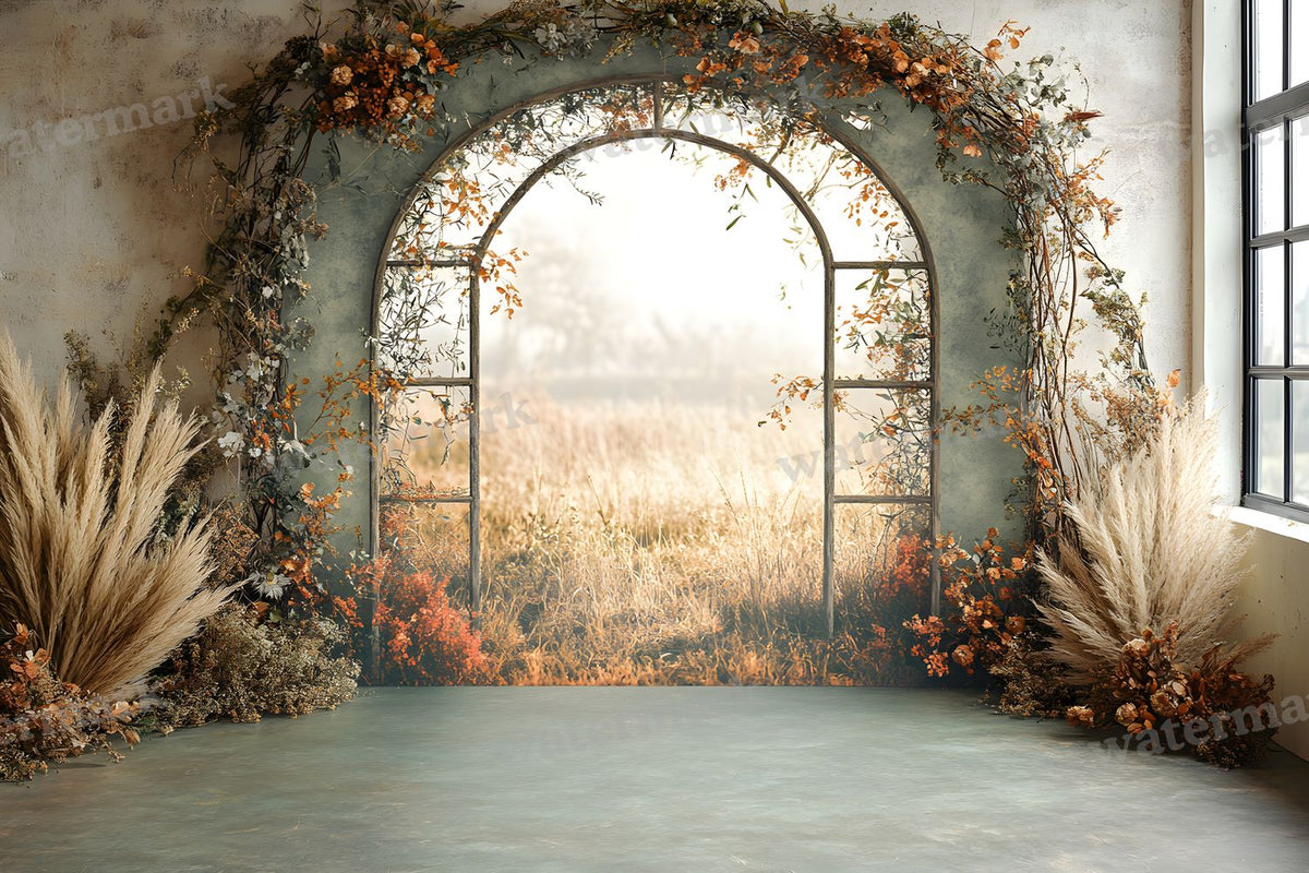 Boho Olive Arch Backdrop Images