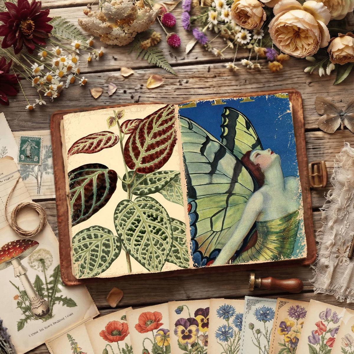 Botanical Illustrations Digital Papers