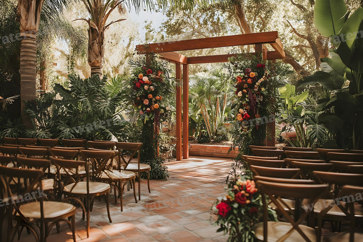 Botanical Wedding Backdrop Images