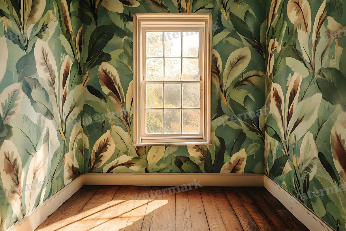 Botanical Window View Backdrop Images