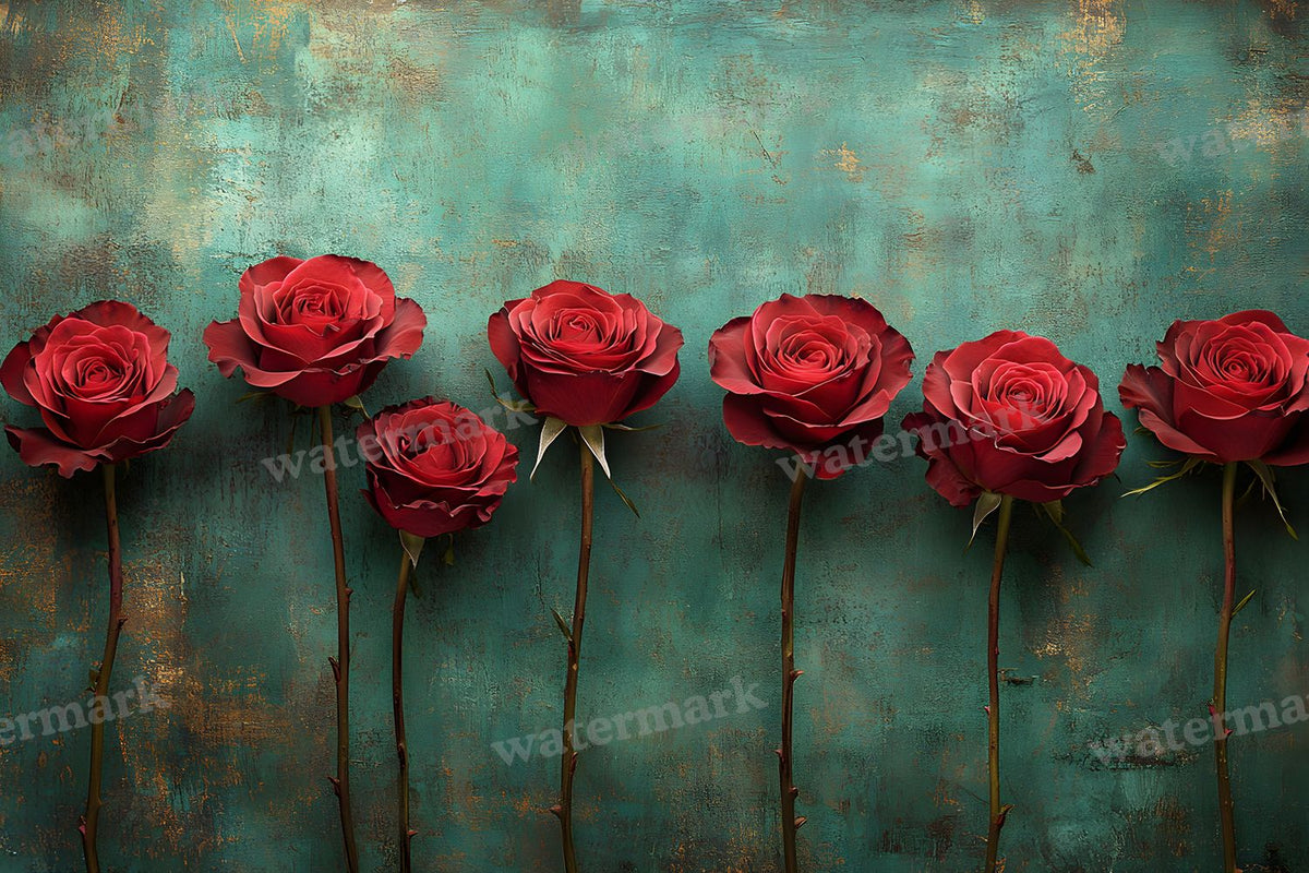 Burgundy Rose Arrangement Backdrop Images