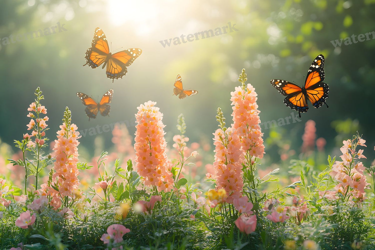 Butterfly Meadow Backdrop Images