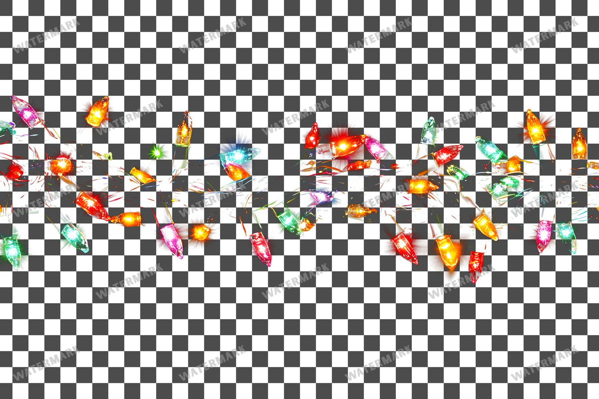 Christmas Lights Transparent Overlay Pngs
