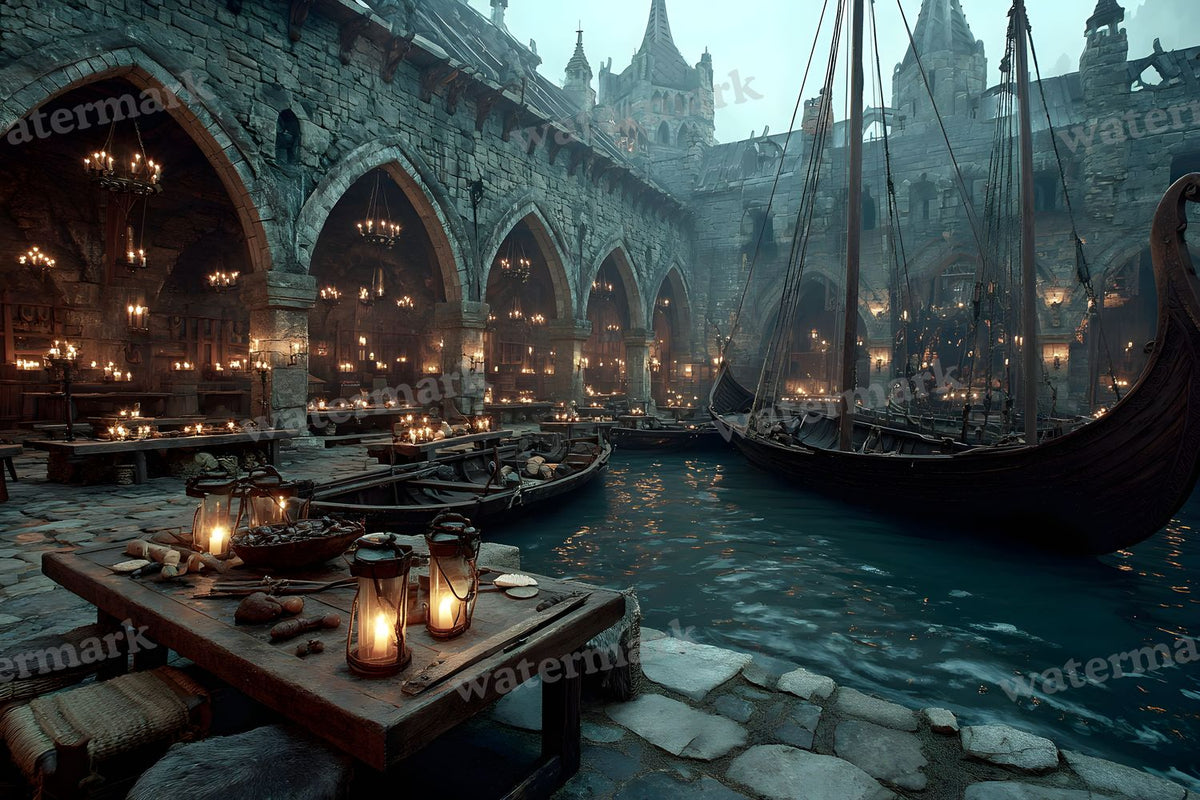 Cinematic Viking Scene Backdrop Images