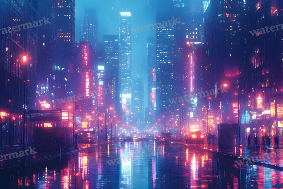 City Lightskyline Night Backdrop Images