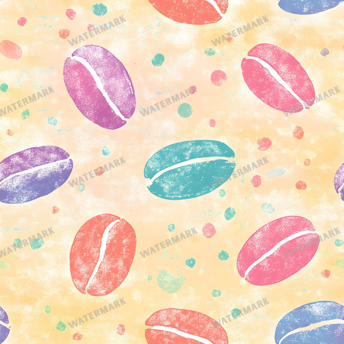 Coffee seamless pattern digital paper, repeating design 24