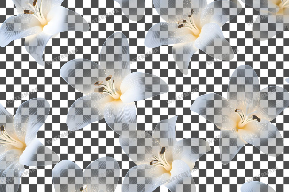 Easter Lilies Transparent Overlay Pngs