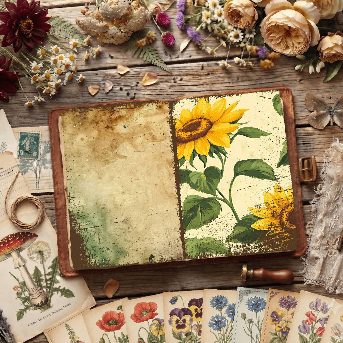 Floral Digital Papers