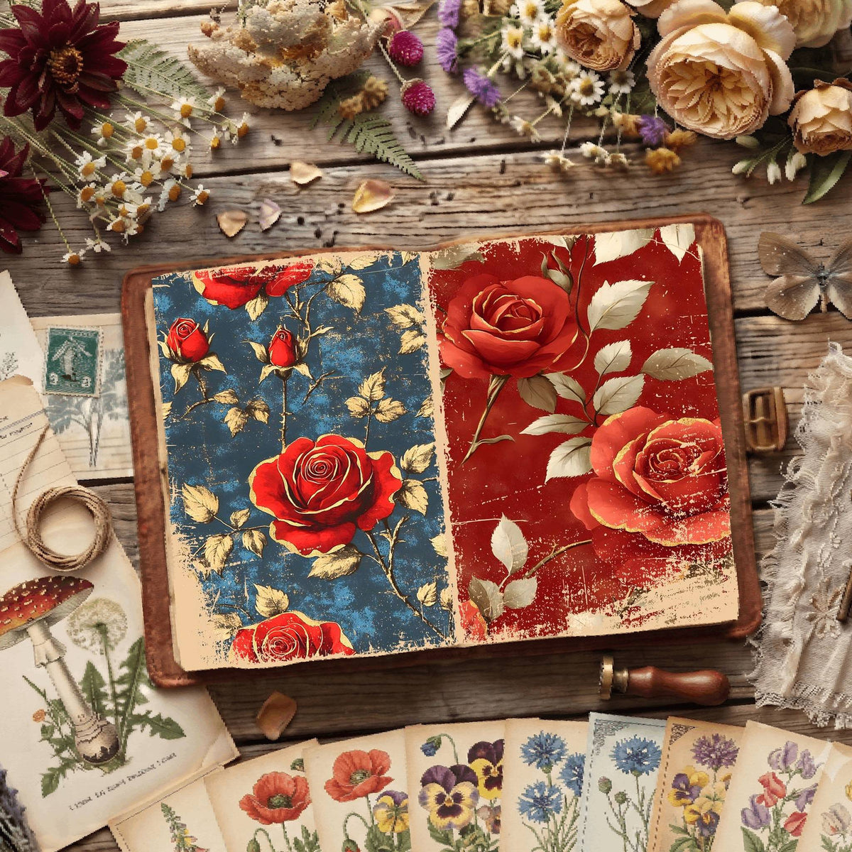 Floral Digital Papers