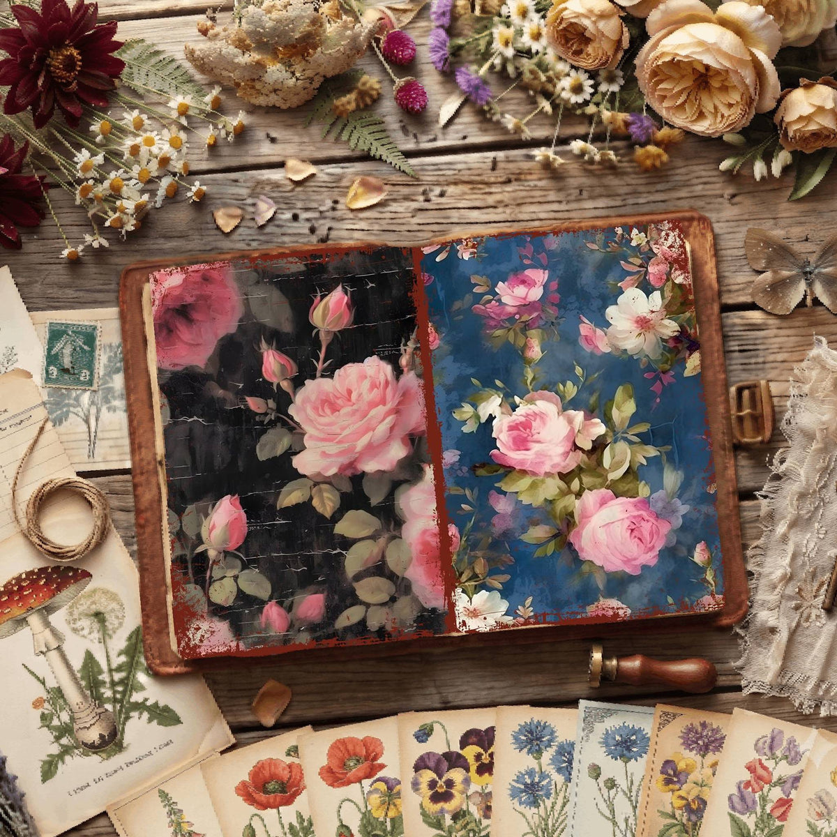 Floral Digital Papers