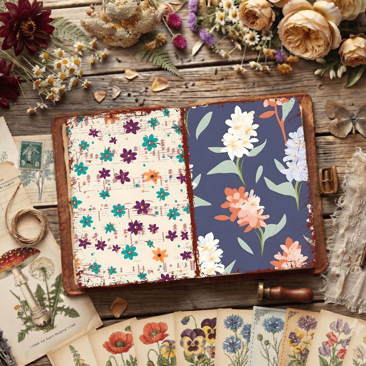 Floral Digital Papers