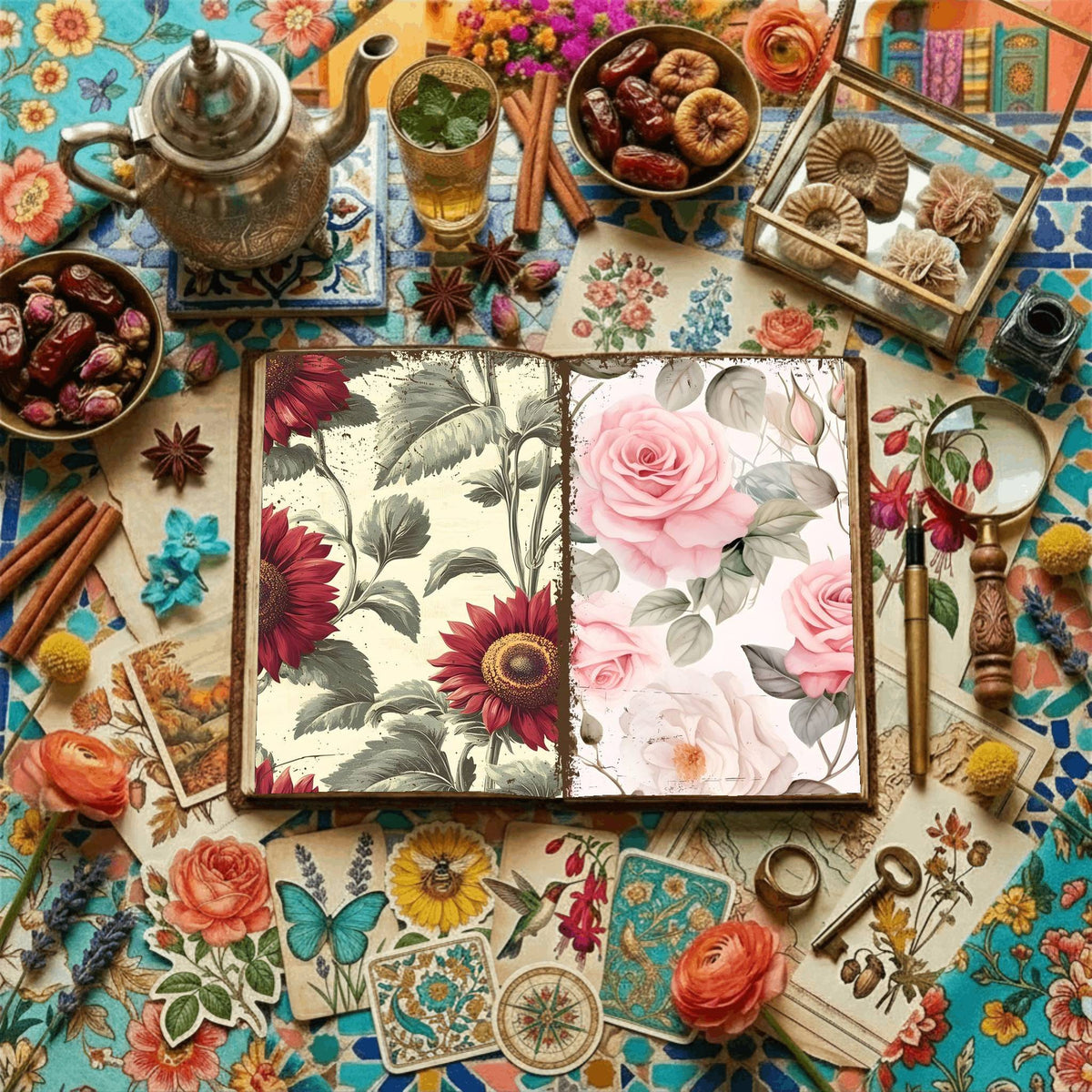 Floral Digital Papers