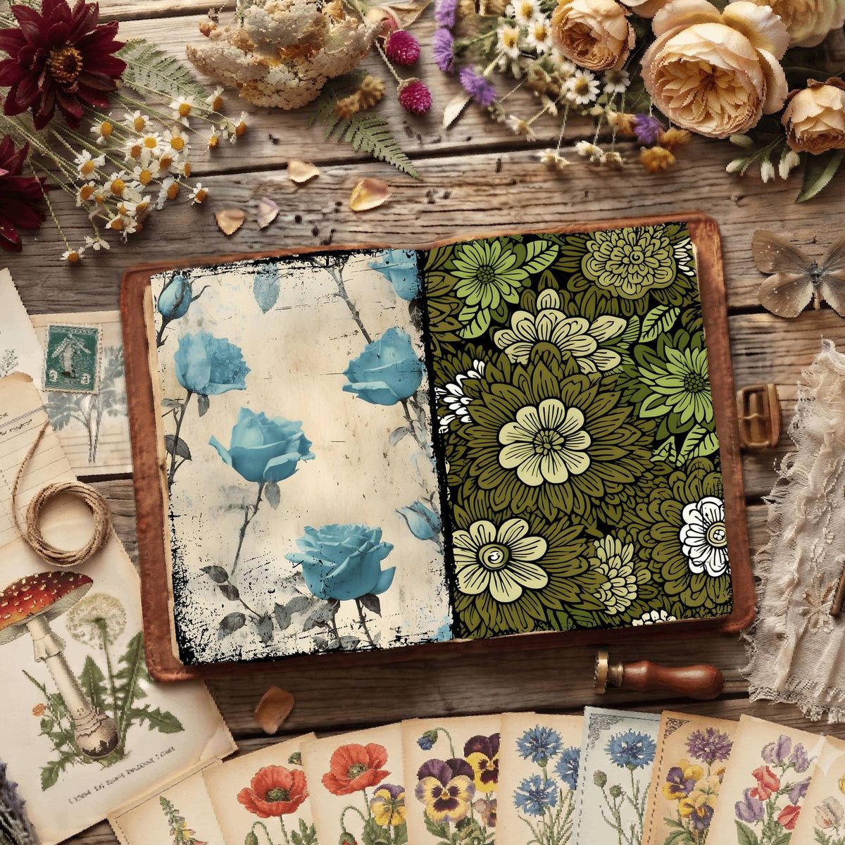 Floral Digital Papers