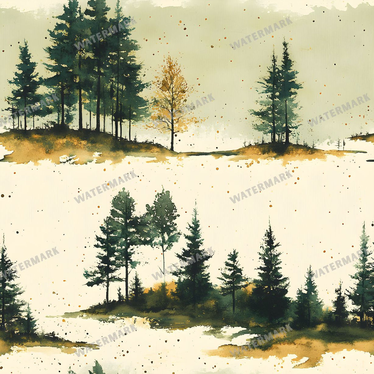 Forest Seamless Pattern