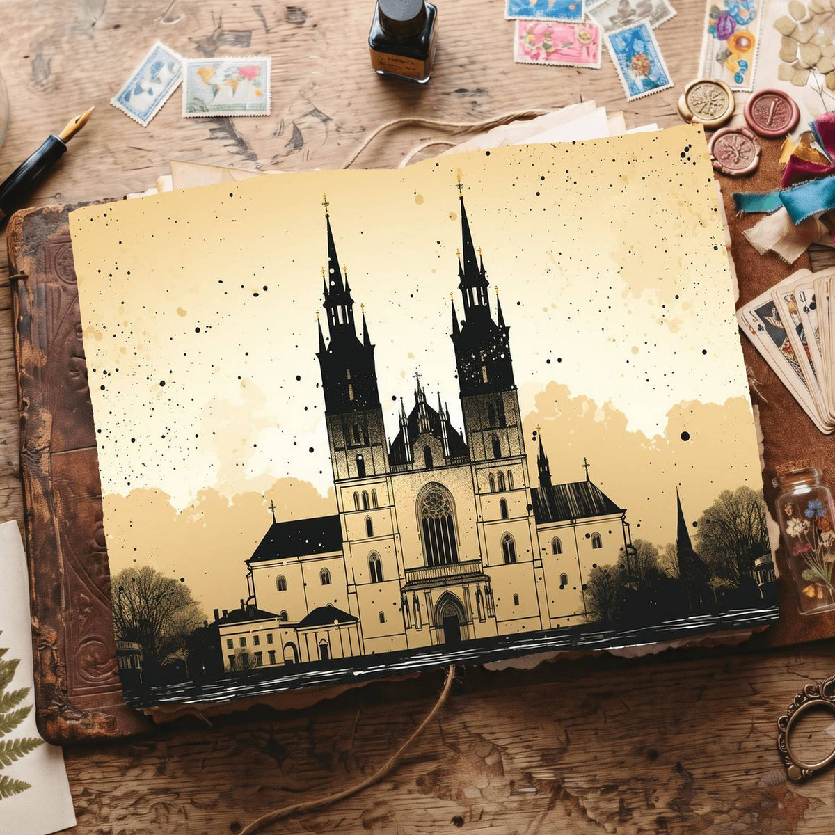 Gothic Digital Papers