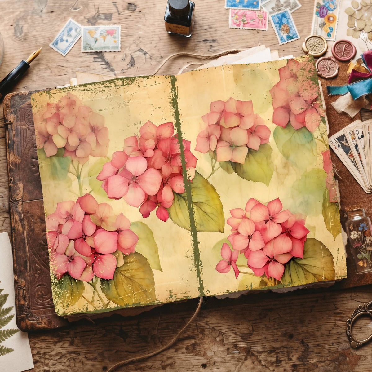 Hydrangea Digital Papers