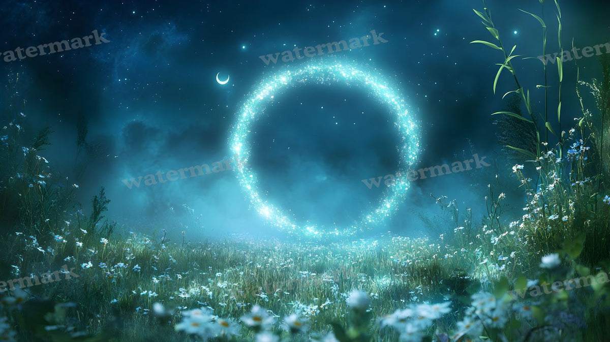 Moonlit Meadow Backdrop Images