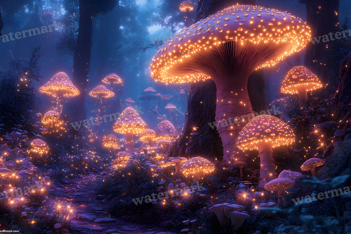 Mushroom Forest Backdrop Images